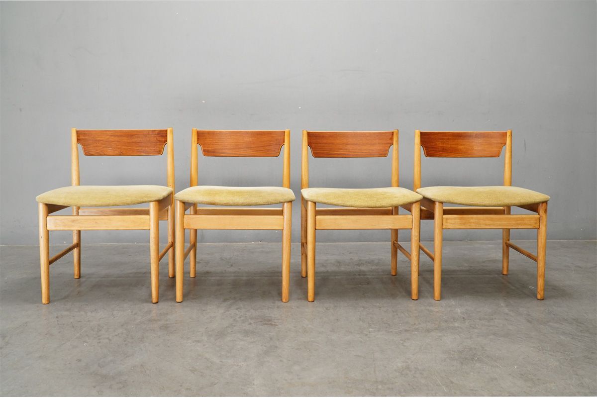 北欧ヴィンテージ ポーランド製 GFM社 ダイニングチェア4脚セット ビーチ 1960年代 106241