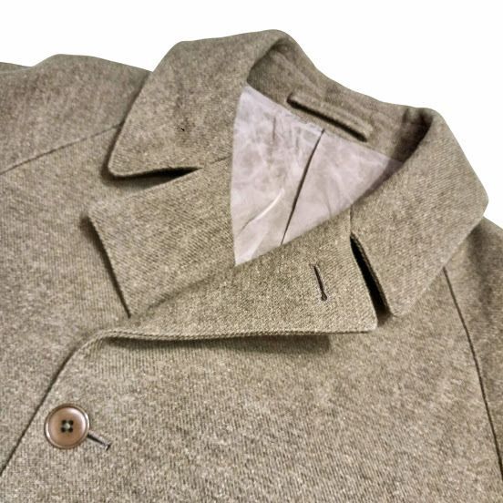 COMOLI コモリ 18AW ウールコットンバルカラーコート ロングコート N03