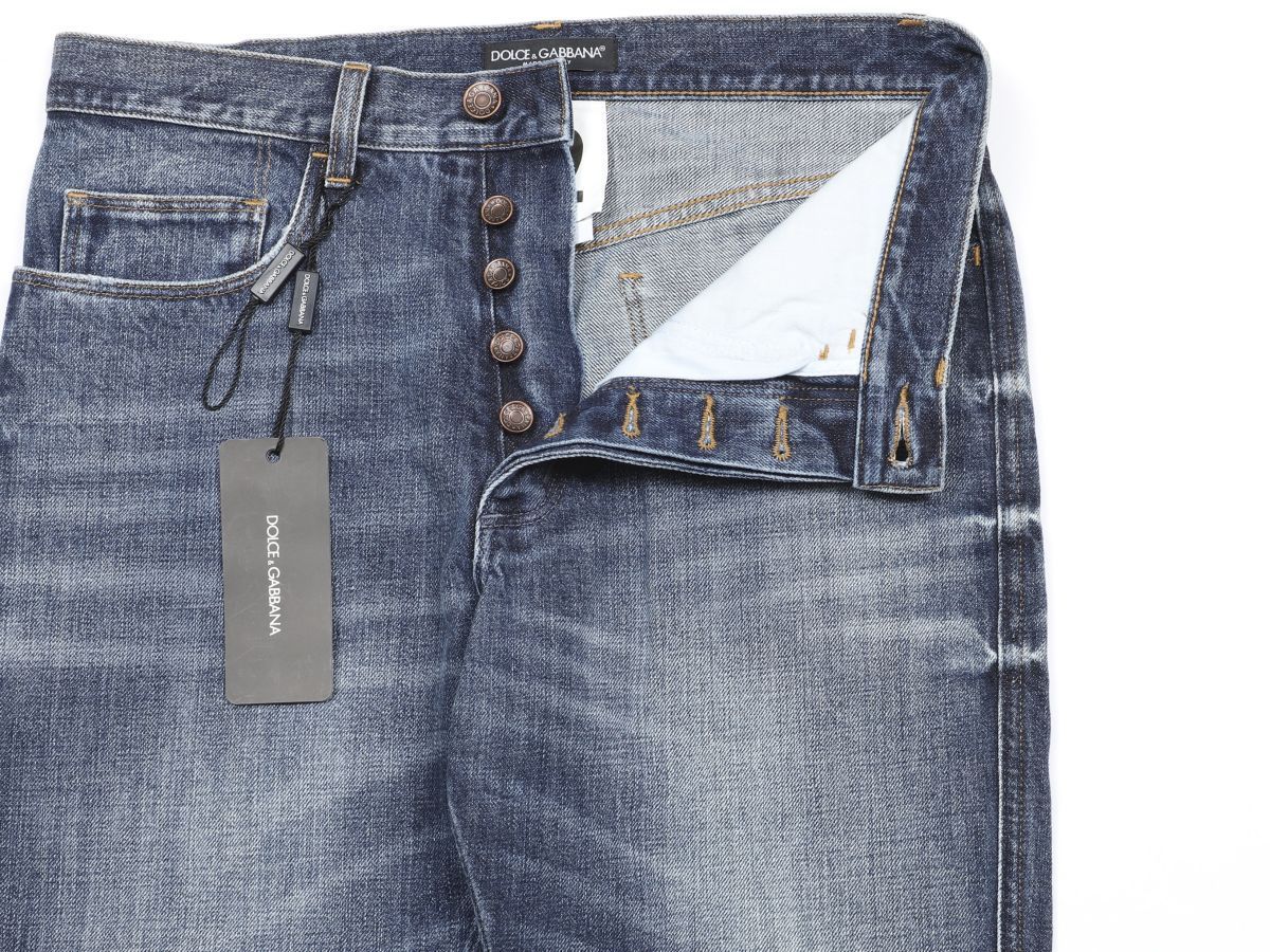 ドルチェ&ガッバーナ☆ドルガバクラッシュリペアデニムパンツ44