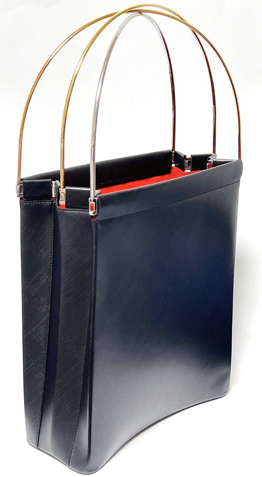 Cartier カルティエ トリニティ ハンドバッグ ブラック`レザー GP