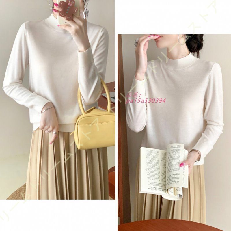 カットソー タートルニット