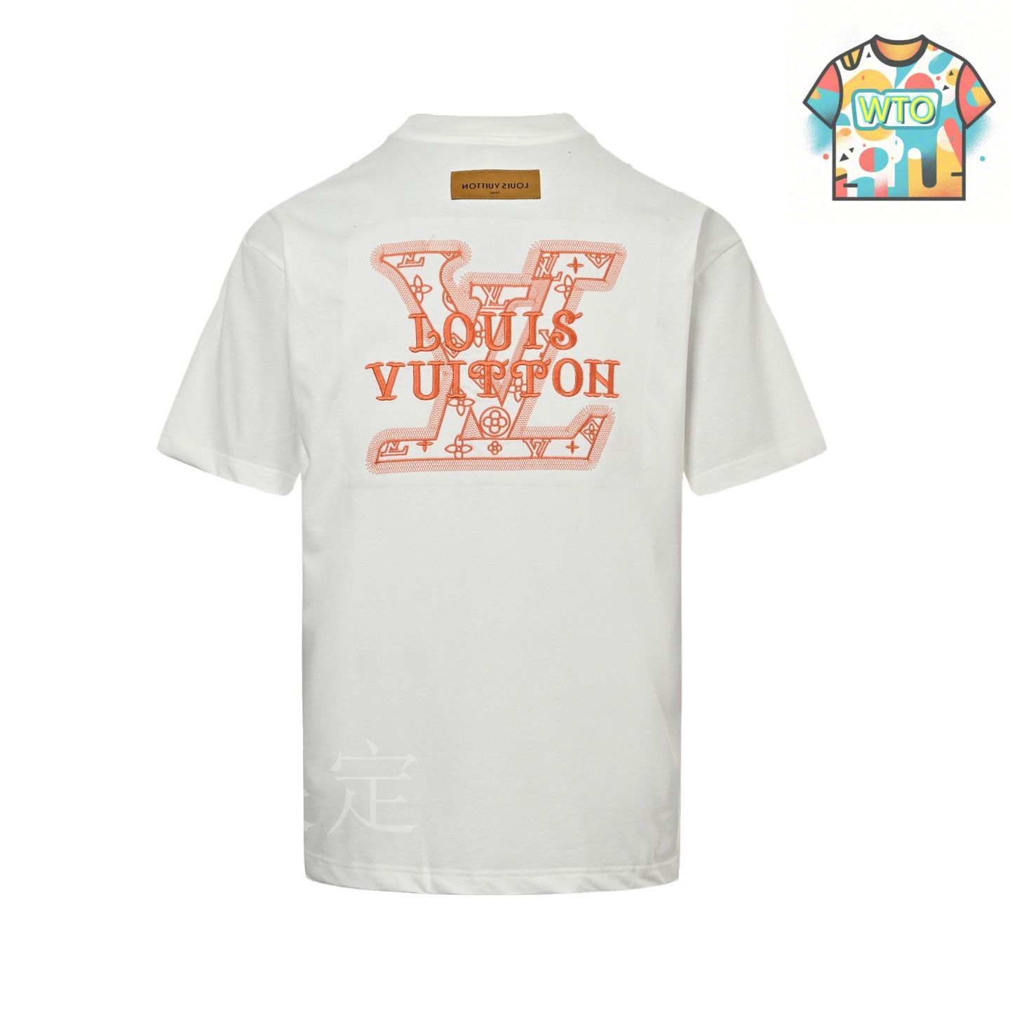 今日WTO】Louis Vuitton 25ss 立体大ロゴ刺繍 T シャツ-ZX75