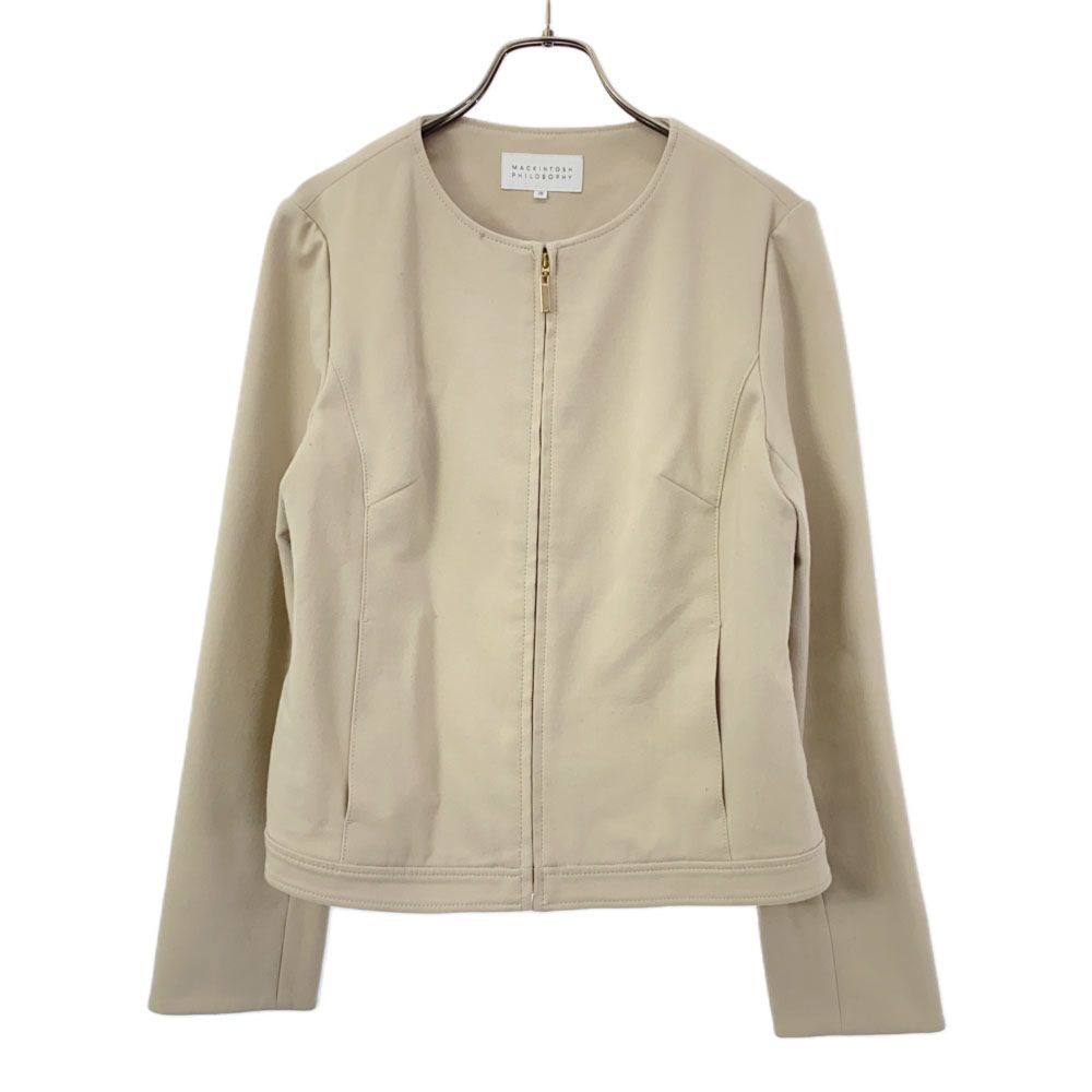 MACKINTOSH PHILOSOPHY 38サイズ ノーカラージャケット マッキントッシュフィロソフィー 三陽商会 ノーカラージャケット