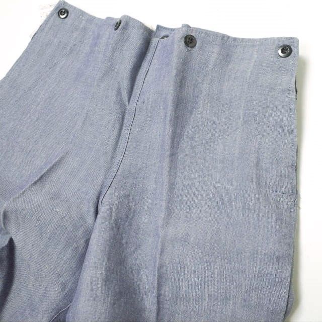 Dead Stock French Navy フランス海軍 60s VINTAGE LINEN SAILOR PANTS ヴィンテージリネンセイラーパンツ  W32-33程度 BLUE マリン ユーロ フレンチ ボトムス g13025 - メルカリ