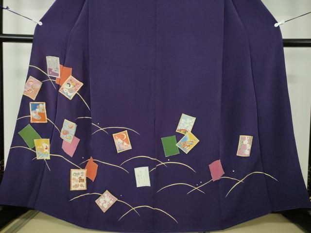 平和屋着物○お召 笹竹文 正絹 逸品 未使用 AABB3673ph 平和屋着物○