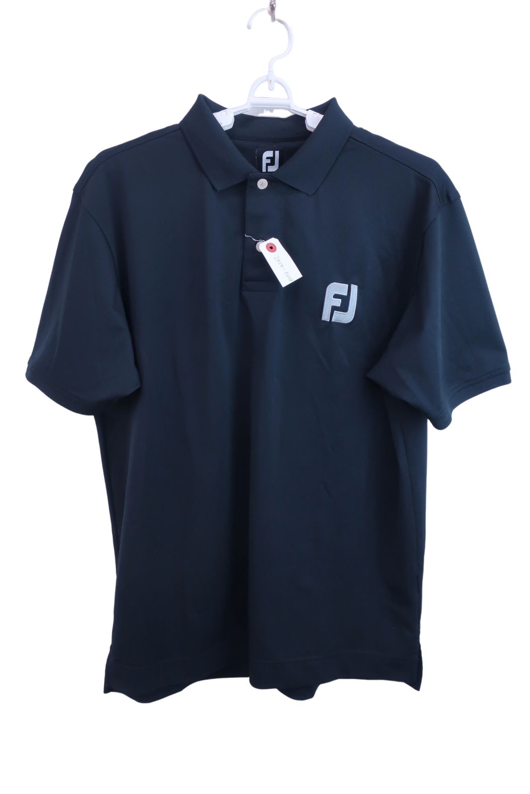 【美品】FOOTJOY(フットジョイ) ポロシャツ 黒 メンズ XL ゴルフ用品 2404-0208 中古