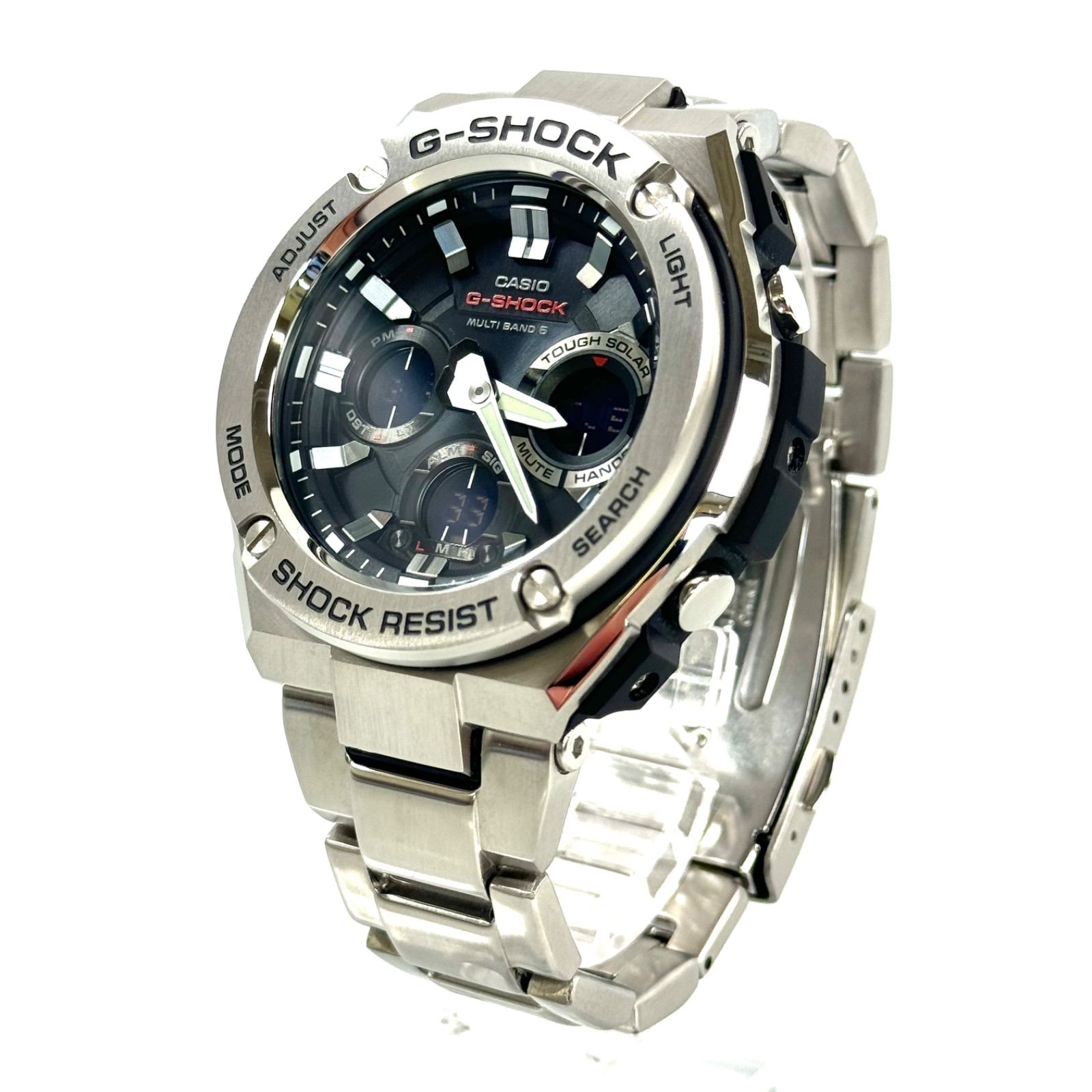 美品】カシオ G-SHOCK ジーショック G-STEEL GST-W110D-1AJF 電波 