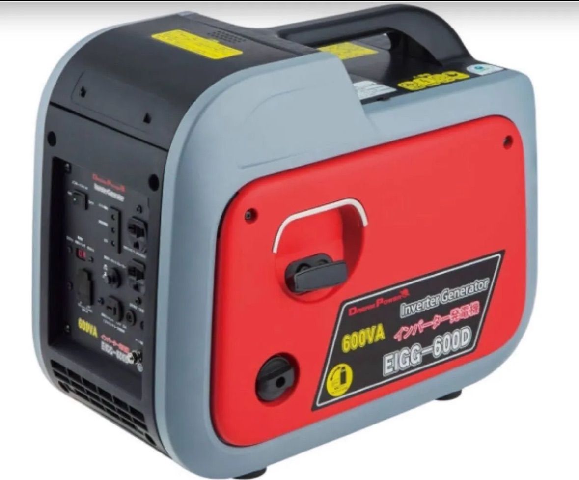 ナカトミ インバーター発電機 カセットボンベ式 ガス EIGG-600D