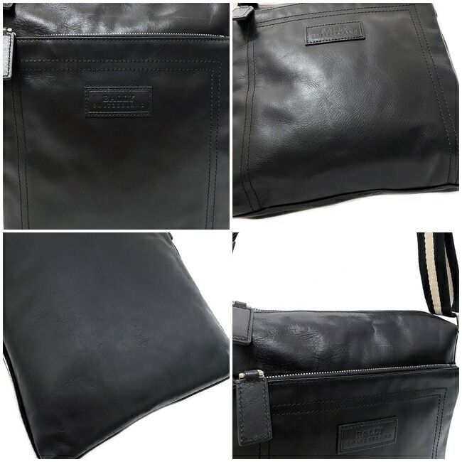 バリー ショルダーバッグ ブラック TUSTON-SM 美品 レザー 中古 - メルカリ