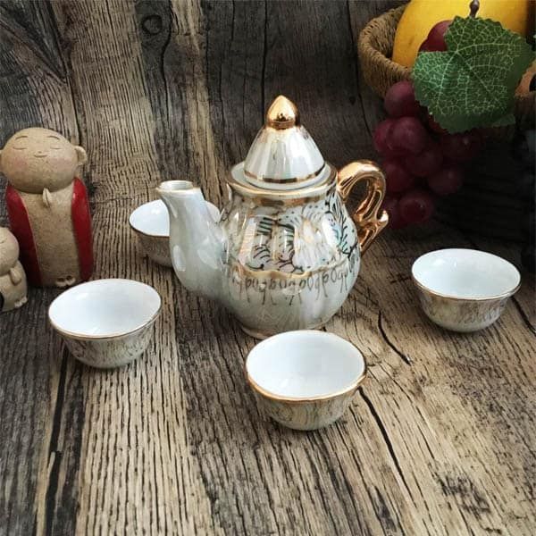 タイ製 ベンジャロン焼き 茶器セット ベンジャロン焼き ティー タイ製 ベンジャロン焼き 茶器セット ベンジャロン焼き ティー