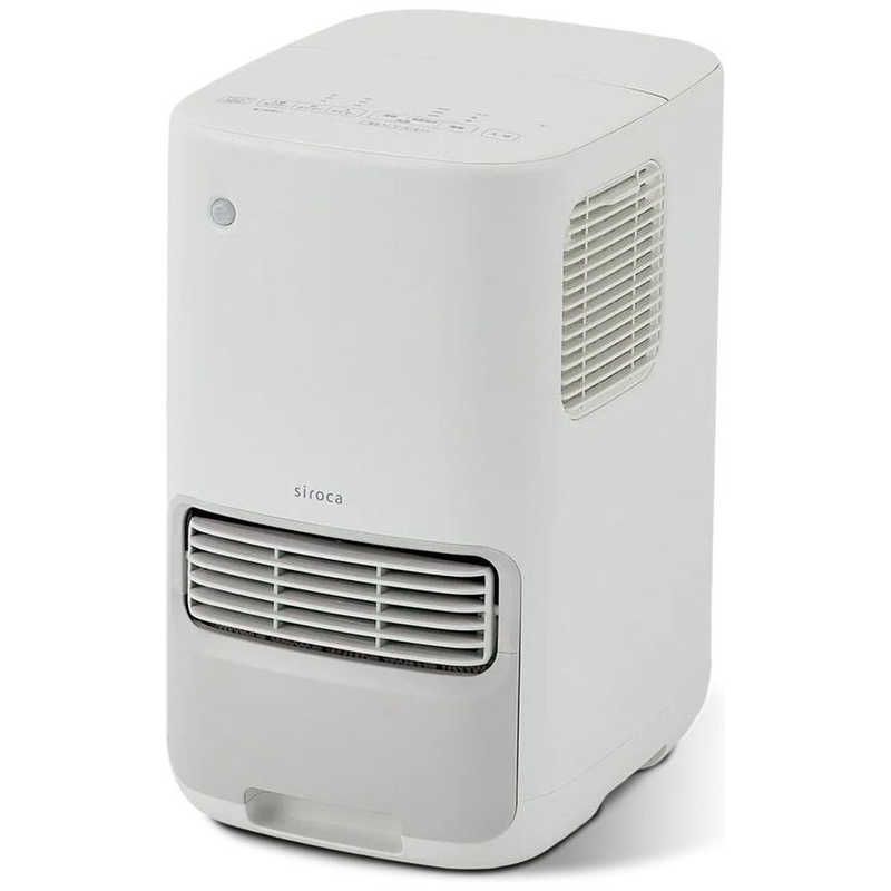 ♥ 未開梱 SIROCA 加湿機能付きセラミックファンヒーター ポカプラス 気化式 木造8.5畳|鉄筋14畳 ホワイト SH-3D151W