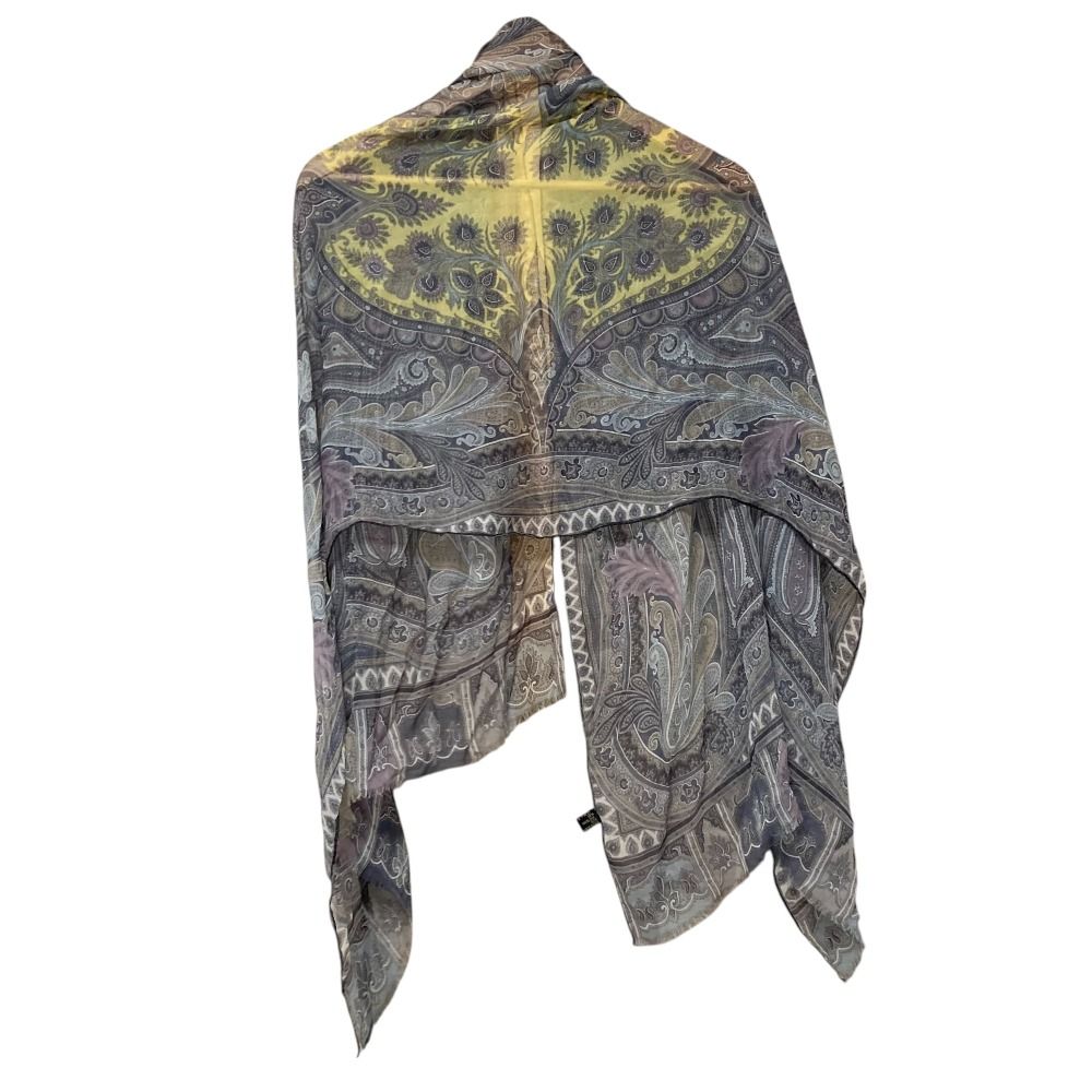 【美品】エトロ ストール ショール 美品 ETRO エトロ ペイズリー柄 シルク100％ ストール ショール