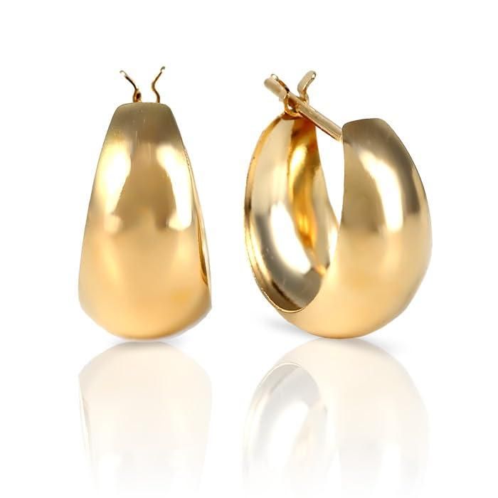 OKKO ムーンピアス ピアス 小さめ ポスト キャッチレス ワンタッチ 母の日ギフト 母の日のプレゼント アクセサリー K18 イエローゴールド プラチナ900 13mm×7mm|18K