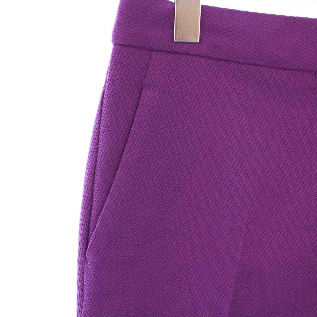シクラス CYCLAS テーパードパンツ スラックス ジップフライ ウール ワン 36 紫 パープル BB DECORATOM_COM_BR