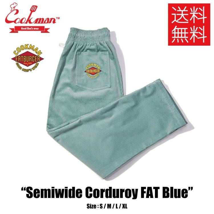 Chef Pants Semiwide- Corduroy :  FAT Blue