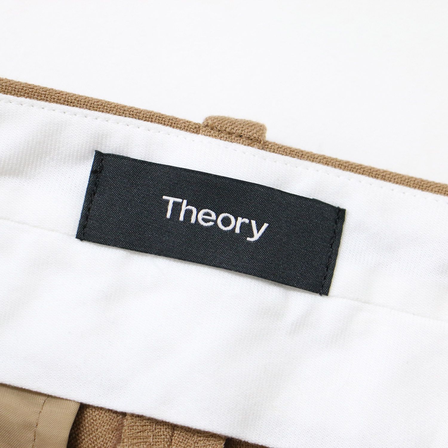 美品 Theory セオリー パンツ テーパード ボトムス ズボン キャメル