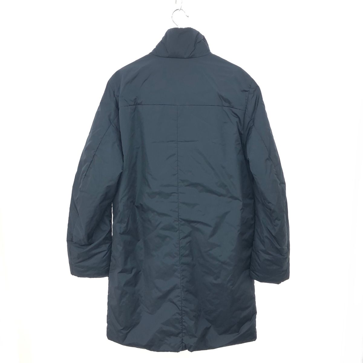 PRADA プラダ ハイネックロングコート 中綿 ジップアップ ナイロン