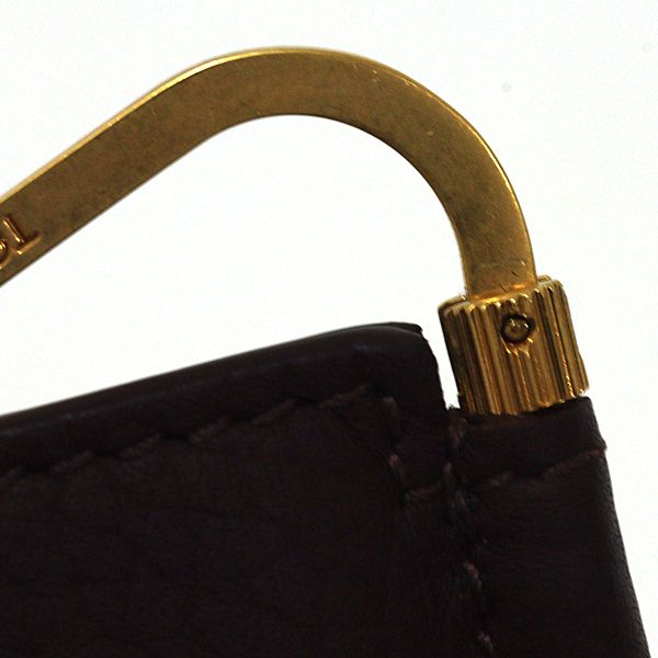 トムフォード TOM FORD マネークリップ ブラウン カーフスキン 【中古  