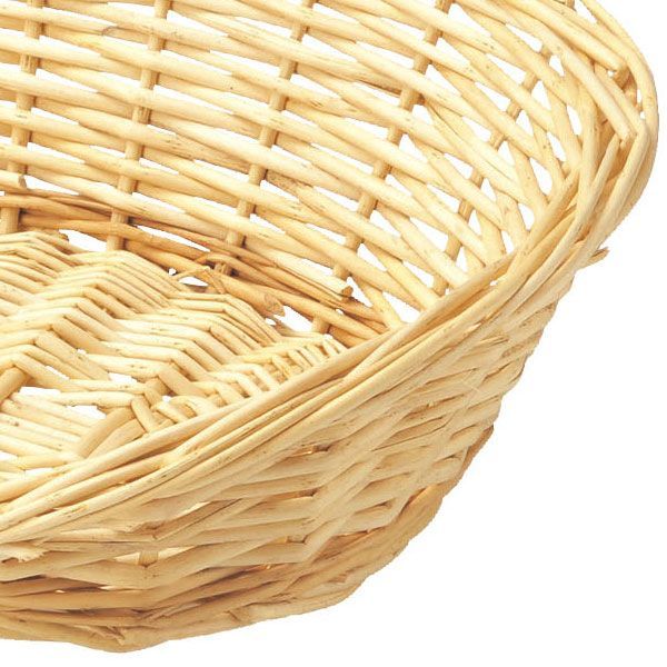 『柳』楕円タイプバスケット「40×30×12cm」　※アジアン，リーズナブル，和，かご，バスケット，天然素材，籐，カントリー，まとめ買い，セット割引，定番，シンプル，リゾート，業務用