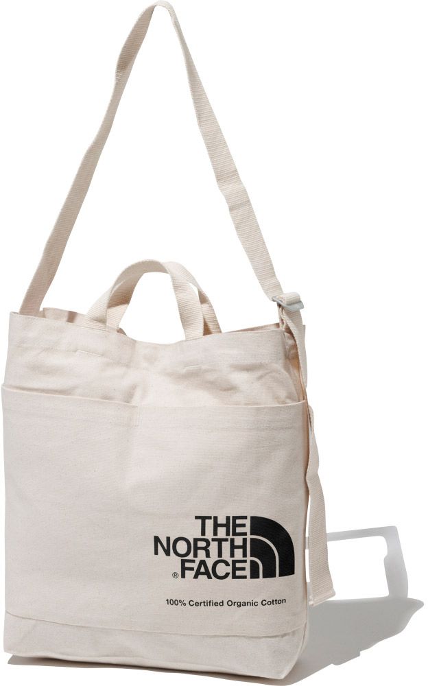 ザ・ノース・フェイス THE NORTH FACE アウトドア オーガニックコットンショルダー Organic Cotton Shoulder バッグ ショルダー 通学 ロゴ入り 内側ポケット メンズ レディース キャンプ  NM82261 NK Nブラック