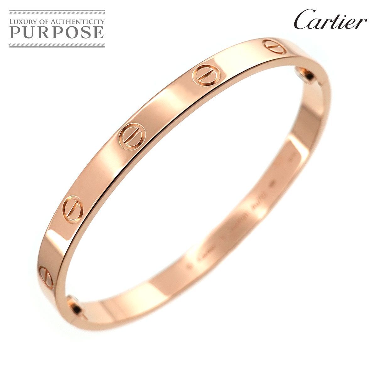 Cartier ラブブレス PG カルティエ Cartier ラブ ブレス #18 K18 PG ピンクゴールド 750