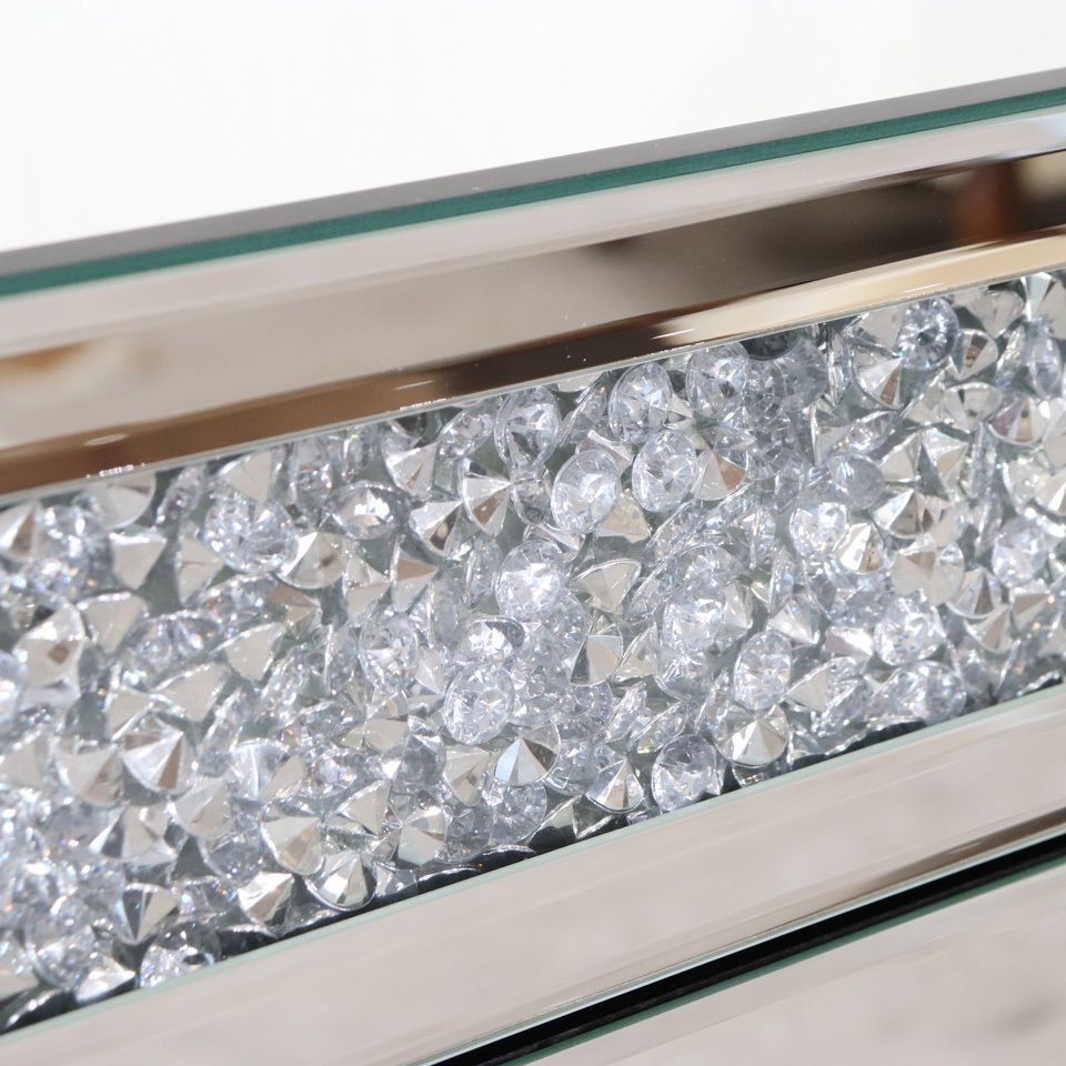 ミラー家具 3段チェスト 90cm ディスプレイスタンド ラインストーン