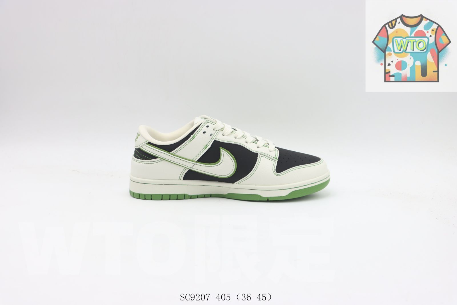 今日 ナイキ Nike スケートシューズ SC9207-405 白黒緑-WTO輸入2