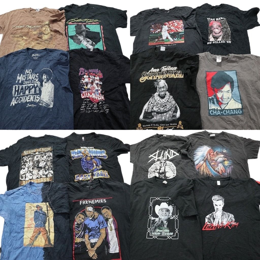 古着卸 人物 半袖Tシャツ 16枚セット メンズ L ボブロス ステフィン カリー エリックビー＆ラキム 古着 NA1484