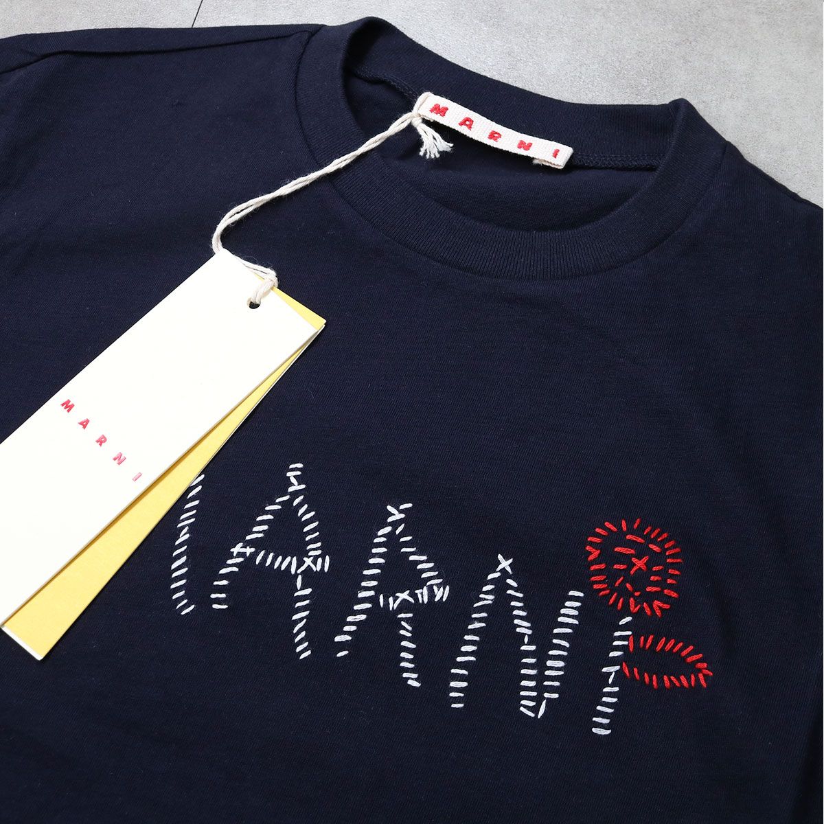 □MARNI KIDS マルニ キッズ 大人もOK ロゴTシャツ M01444 M00V4 半袖