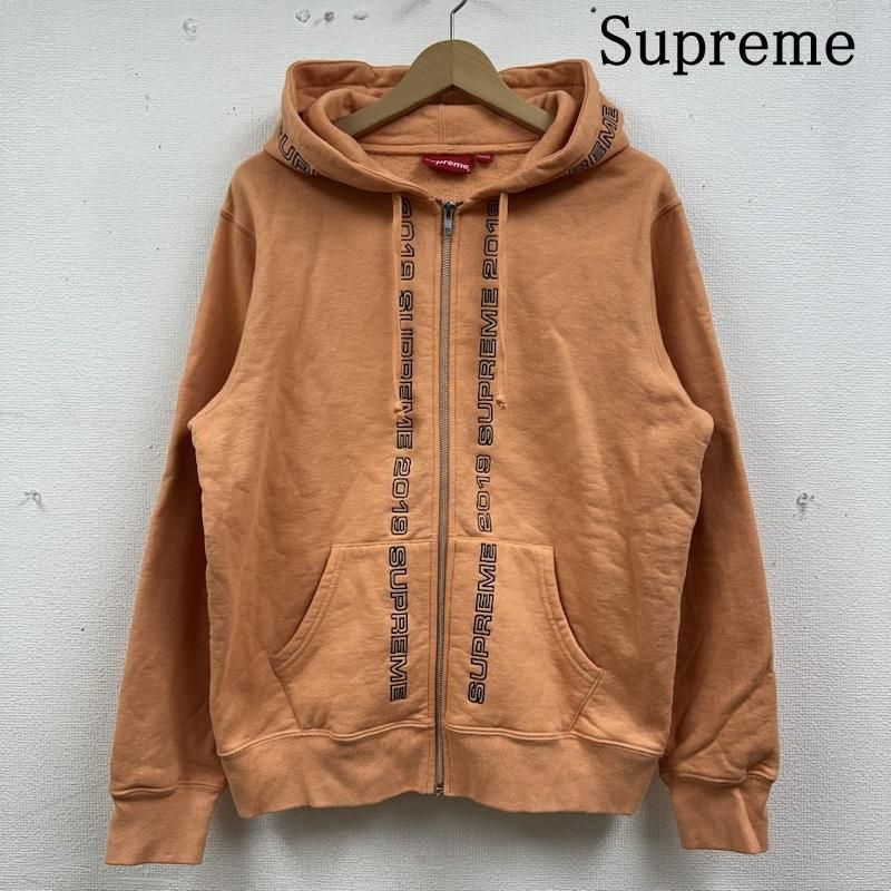 Supreme シュプリーム パーカー 長袖 19SS Topline Zip Up Sweatshirt ライン ロゴ 刺繍 ジップ パーカー