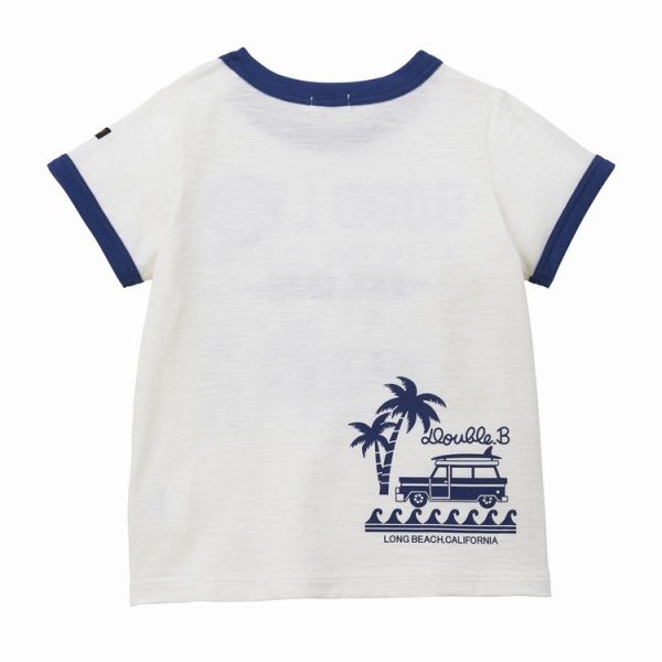 日本製　ミキハウス　ダブルビー　DOUBLE.B グレー 半袖　Tシャツ 100 ○40％OFFセール○ミキハウス ダブルビーmikihouse 半袖Tシャツ