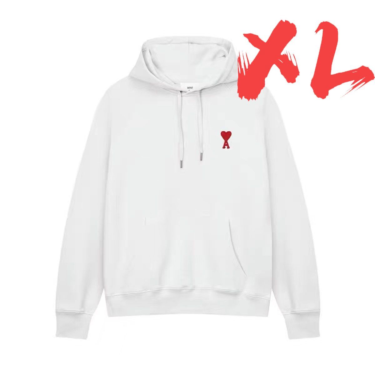 新品Amiparis アミパリス パーカー 長袖 ホワイト M 新品Amiparis 