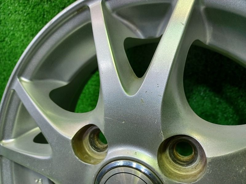 【超歓迎された!】 社外 RIVALDICE ハイゼット スクラム 軽自動車 ホイール アルミ シルバー 12インチ 4.00B 4穴 4本 100 43 一流の素材、 完璧な品質。