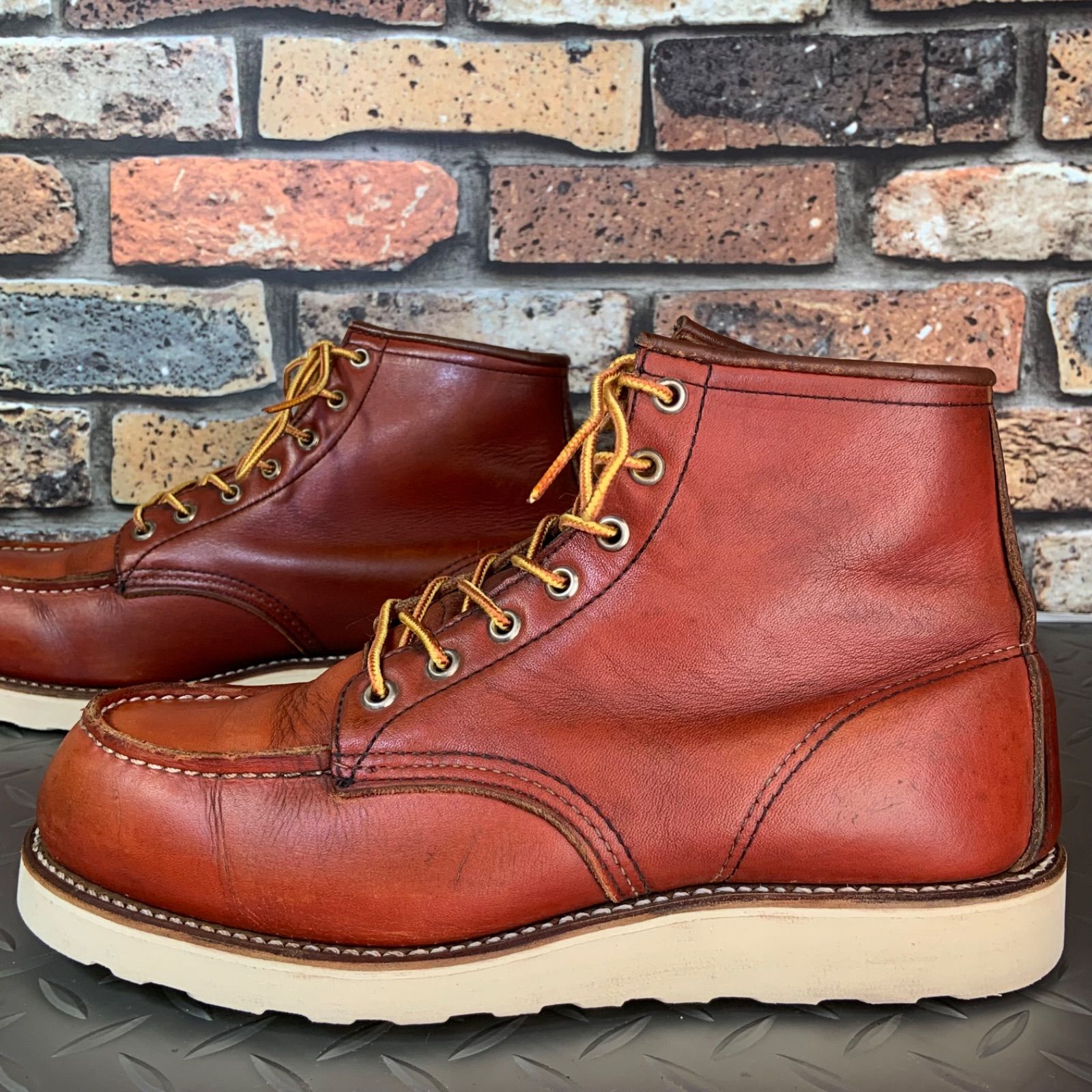 ☆REDWING 875 半円犬タグ 1995年製 US7.5D JP25.5㎝ VINTAGE ☆REDWING 875 半円犬タグ 1995年製 US7.5D JP25.5㎝ VINTAGE