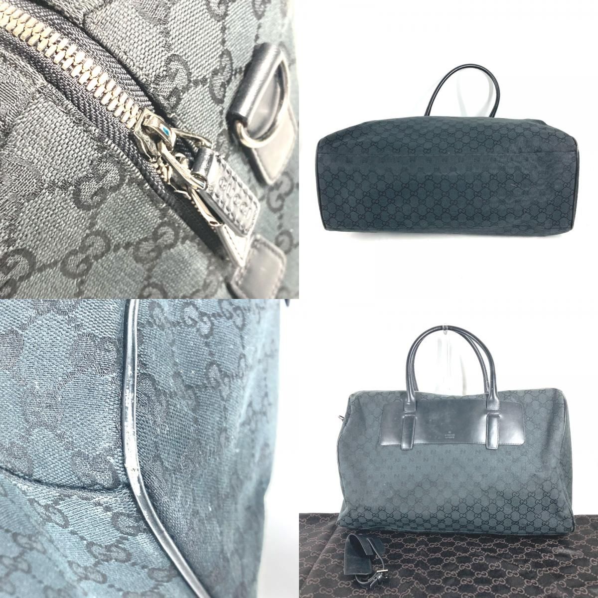 GUCCI グッチ ボストンバッグ GG ロゴ 28897 GGキャンバス/レザー