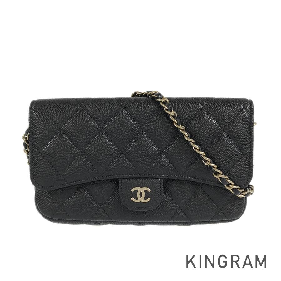 シャネル CHANEL チェーンウォレット マトラッセ シルバー金具