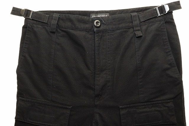 バレンシアガ BALENCIAGA 23AW FLARED CARGO PANTS BLACK XS バレンシアガ BALENCIAGA 23AW FLARED CARGO PANTS BLACK XS