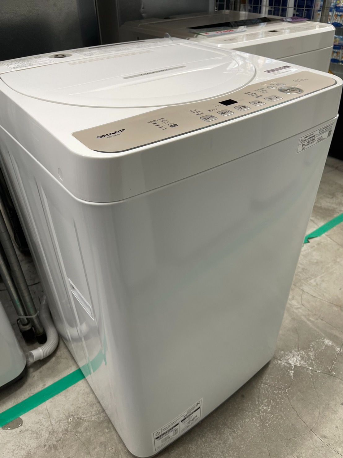 SHARP シャープ ES-GE6H 縦型洗濯機6.0kg 2024年製 6.0kg洗濯機 2024年