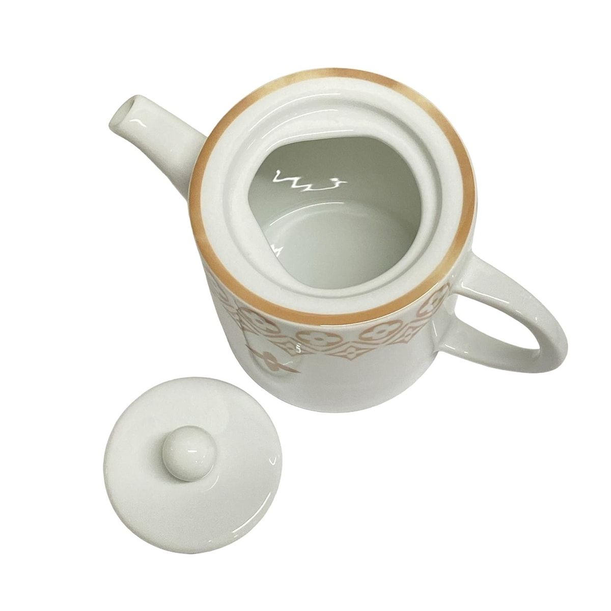 ルイ・ヴィトン カップ＆ソーサー ホワイト ベージュ モノグラム