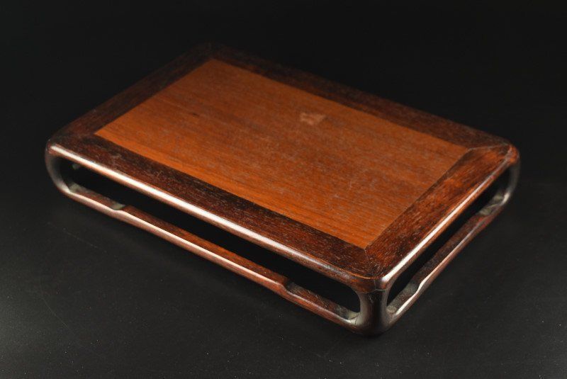 蔵A4088 唐木 花台 飾台 盆栽台