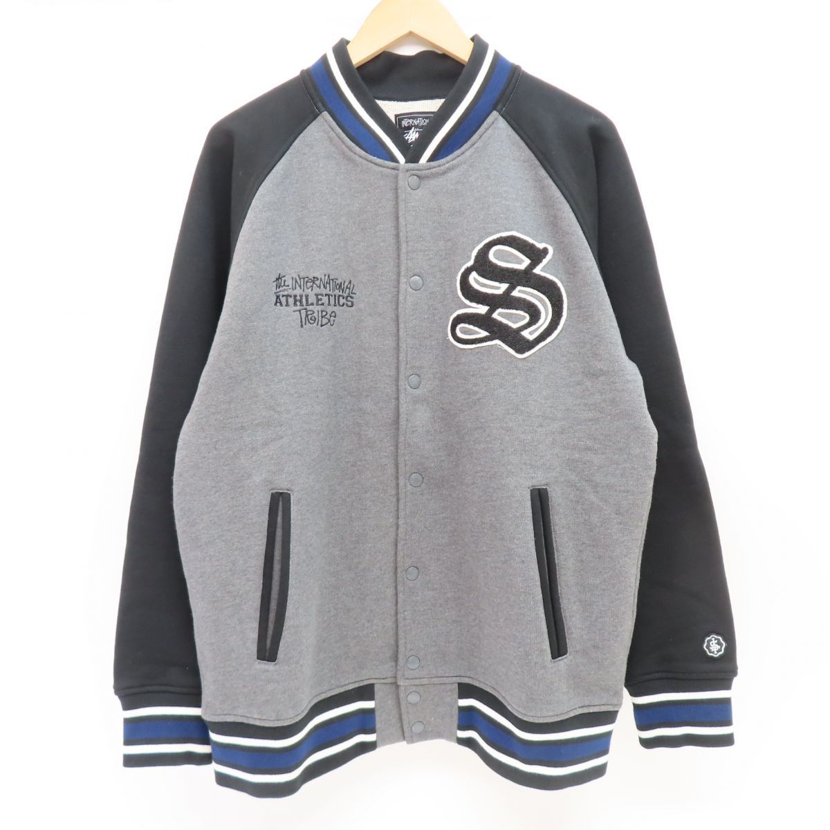 STUSSY ステューシー TRIBE INTERNATIONAL スウェット スタジャン OLD 