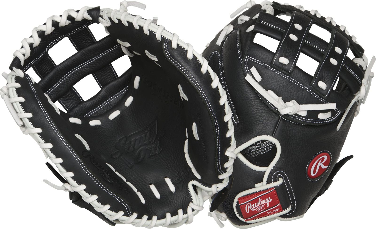 Rawlings ローリングス シャットアウト ファストピッチ ソフトボールグローブ RSOCM325BW-3|0 32 1|2 H|NFCV 32.5インチ | キャッチ Mod Pro H-Web | ブラック|ホワイト 右 キャッチャー
