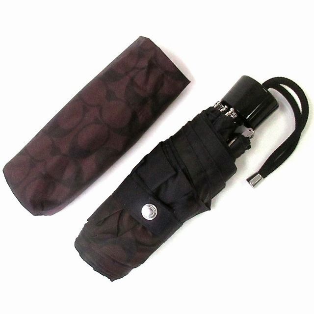 コーチ カサ COACH アウトレット UVカット 晴雨兼用 シグネチャー ミニ アンブレラ 折り畳み傘 C4322 IMAA8