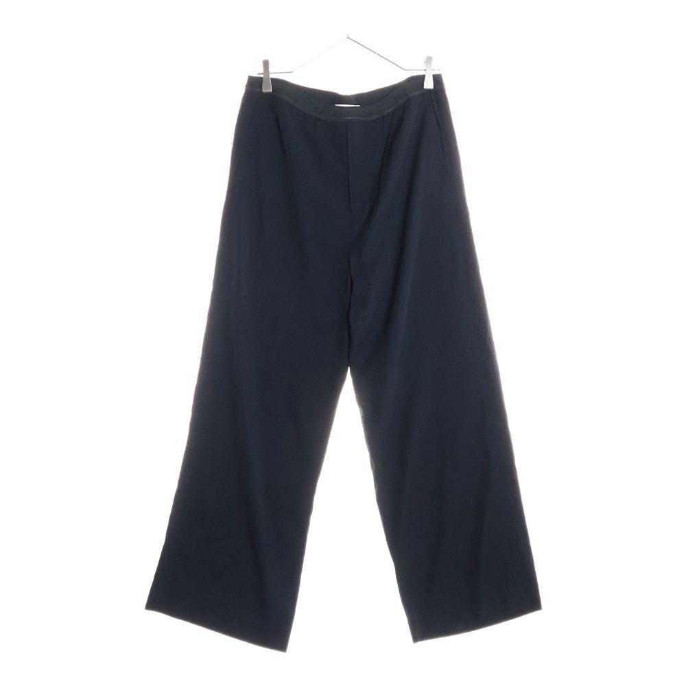 BALENCIAGA バレンシアガ Logo Elasticated Waist Wide Leg Trousers ウエストロゴ ワイドイージーパンツ ブラック 675482 TJO25