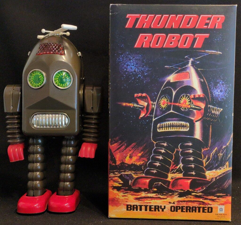 ブリキロボット 「サンダーロボット」 Yahoo!オークション - ⑨ブリキ サンダーロボット THUNDER ROBOT