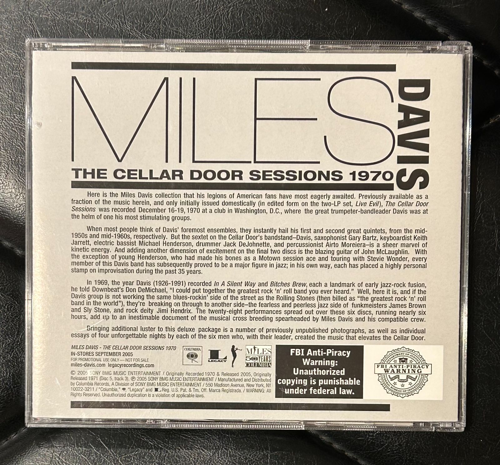 Door Cellar Sessions Davis Miles 0 The Dec-2005 by - (CD, [Box