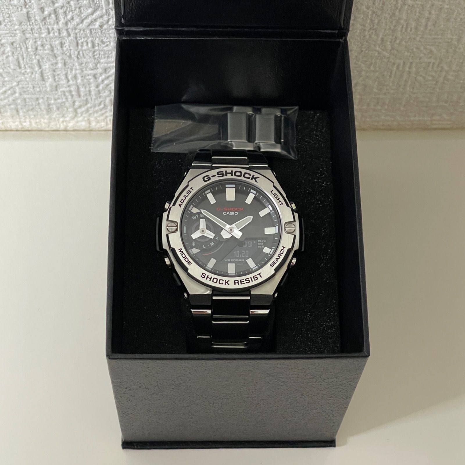 T669 正常稼動 CASIO カシオ Bluetooth ソーラー G-SHOCK ジーショック G-STEEL ジースチール GST-B500D-1AJF 人気 時計 メンズ ユニセックス