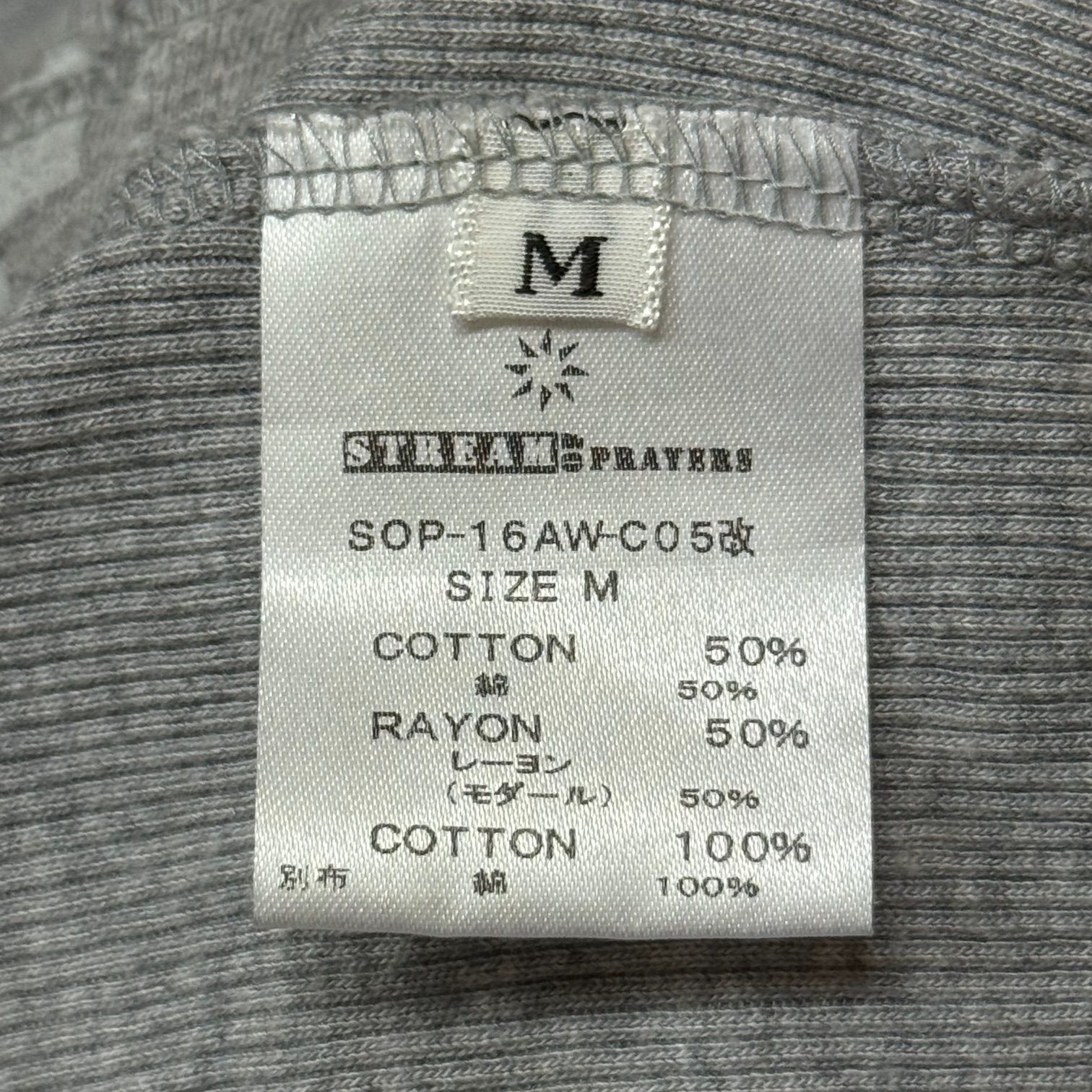 STREAM OF PRAYERS タンクトップ グレー なおと STREAM OF