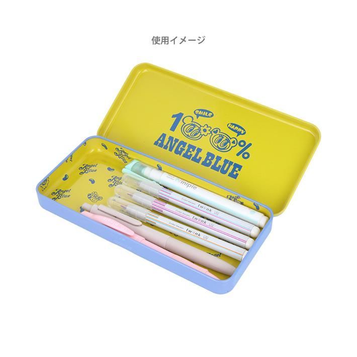 エンジェルブルー 缶ペンケース 4901770782119 ナルミヤ