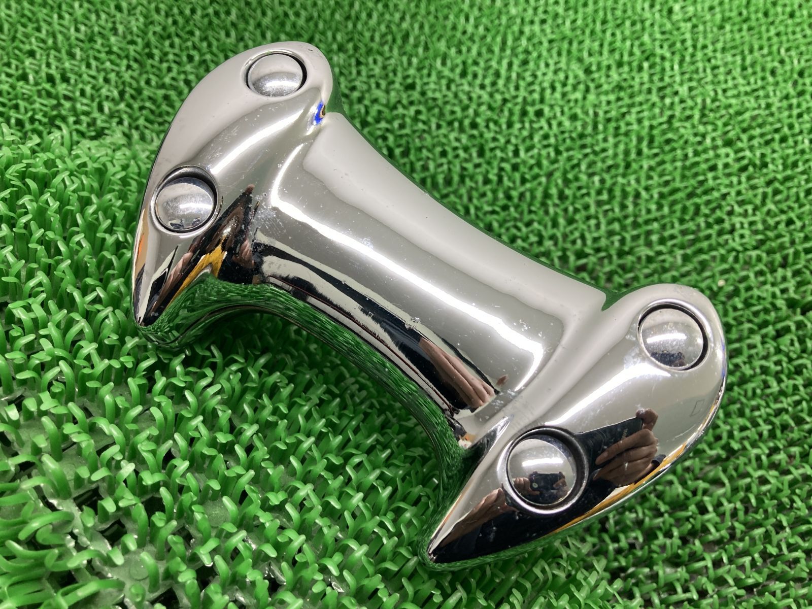 ドラッグスター1100クラシック ハンドルポスト ヤマハ 純正 バイク 部品 VP13J XVS1100A DS1100C ハンドルクランプ 曲がり無し 品薄
